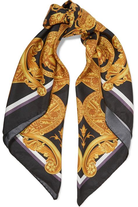 twill scarf versace silk|Versace scarf price.